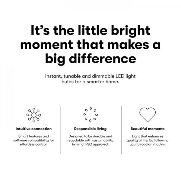 Lite bulb moments White & Color Ambience (RGB) GU10 LED-lamppu - 3-pakkaus