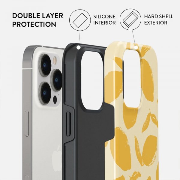 Burga iPhone 14 Pro -suojakuori Tough MagSafe Lemon Tart