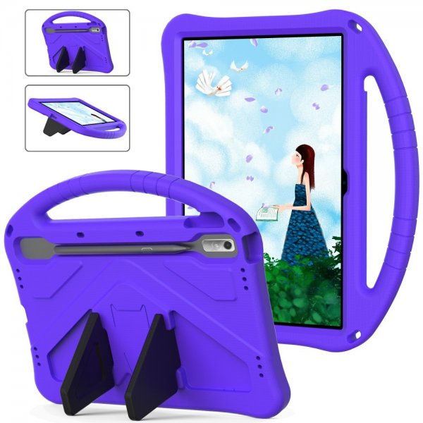 Lenovo Tab P11 Pro (2. sukupolvi) TB132 TB138 Lasten suojakotelo, jossa jalustatoiminto, violetti