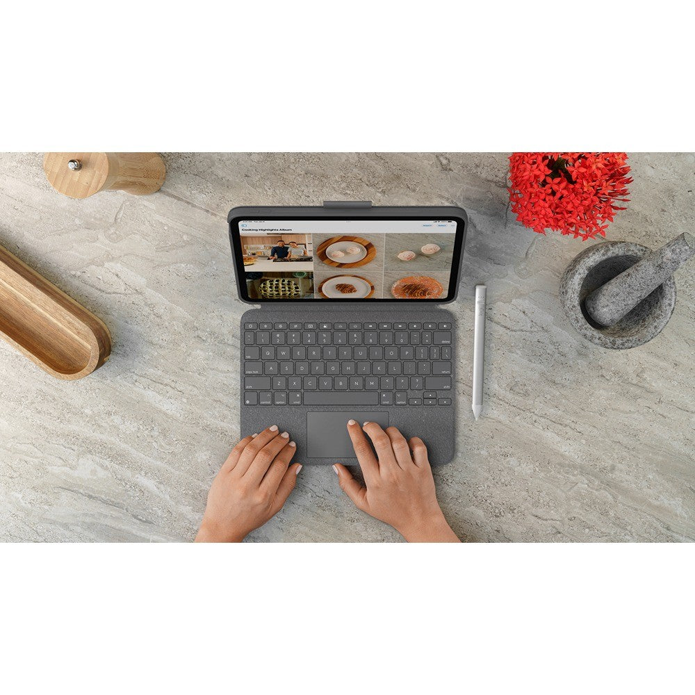 Logitech iPad 10.9 (gen 10)/iPad 11 (A16) Kotelo näppäimistöllä Combo Touch