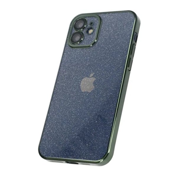 iPhone 11 Suojakuori Glitter Läpinäkyvä Iskunkestävä Vihreä