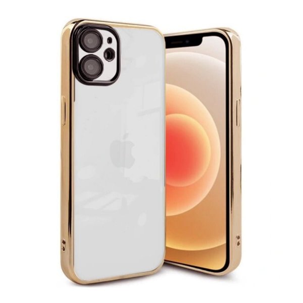 iPhone 12 Kuoret Glitter Läpinäkyvä Iskunkestävä Kulta