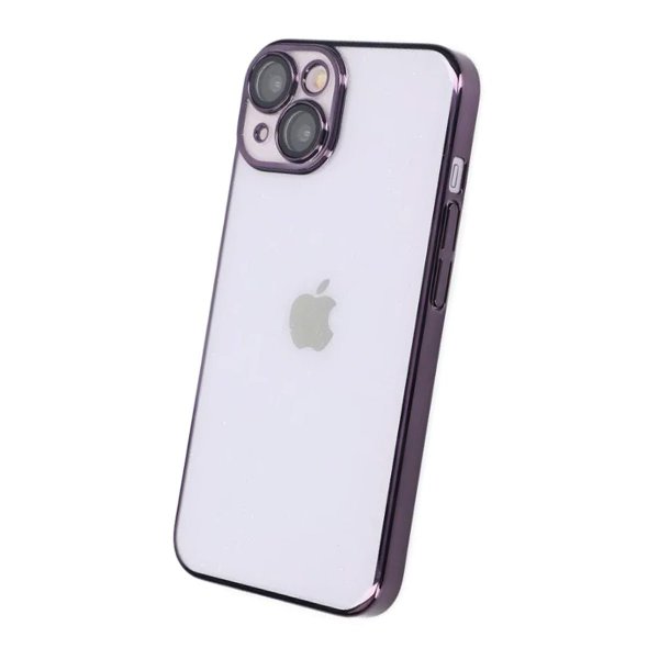 iPhone 14 Suojakuori Glitter Läpinäkyvä Iskunkestävä Violetti