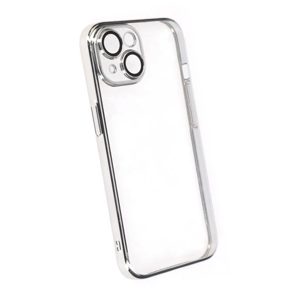 iPhone 15 Kuori Glitter Läpinäkyvä Iskunkestävä Hopea
