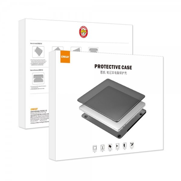 Enkay MacBook Air 15 M2 (A2941) Kuori näppäimistön suojalla, valkoinen