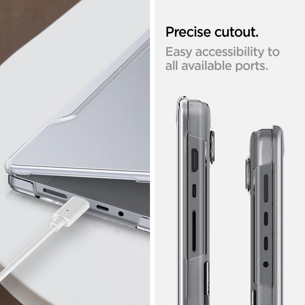 Spigen MacBook Pro 14 M1 (A2442)/M2 (A2779)/M3 (A2918 A2992) Thin Fit Crystal Clear -suojakuori