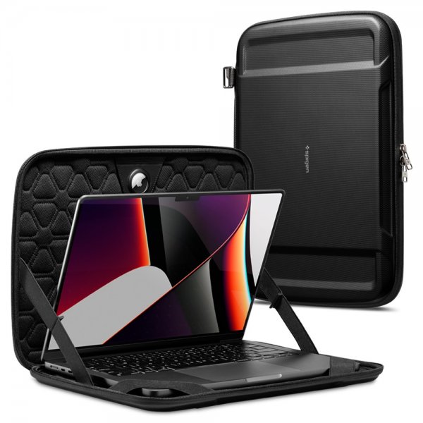 Spigen Tietokonekotelo 14" Rugged Armor Pro Pouch Musta