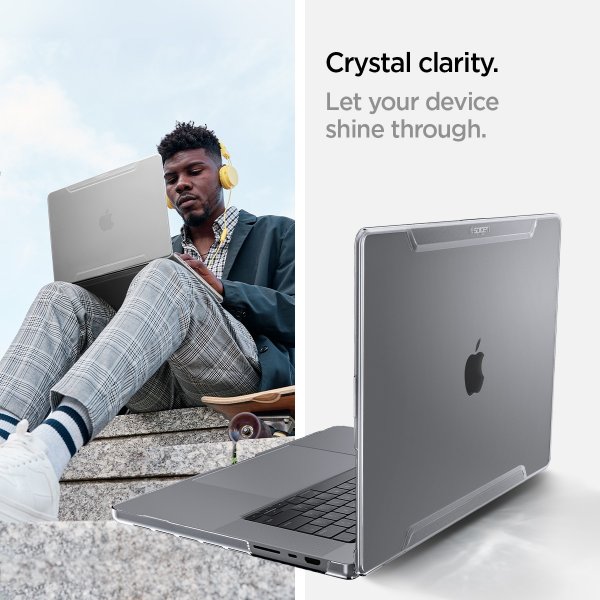 Spigen MacBook Pro 16 M1 (A2485)/M2 (A2780)/M3 (A2991) Thin Fit Crystal Clear -suojakuori