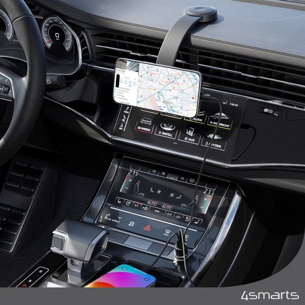 4smarts MagSafe Autoteline Qi2 Car Charging Set