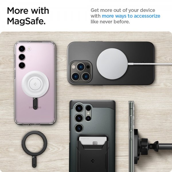 Spigen MagSafe Magneettirengaslevy Musta