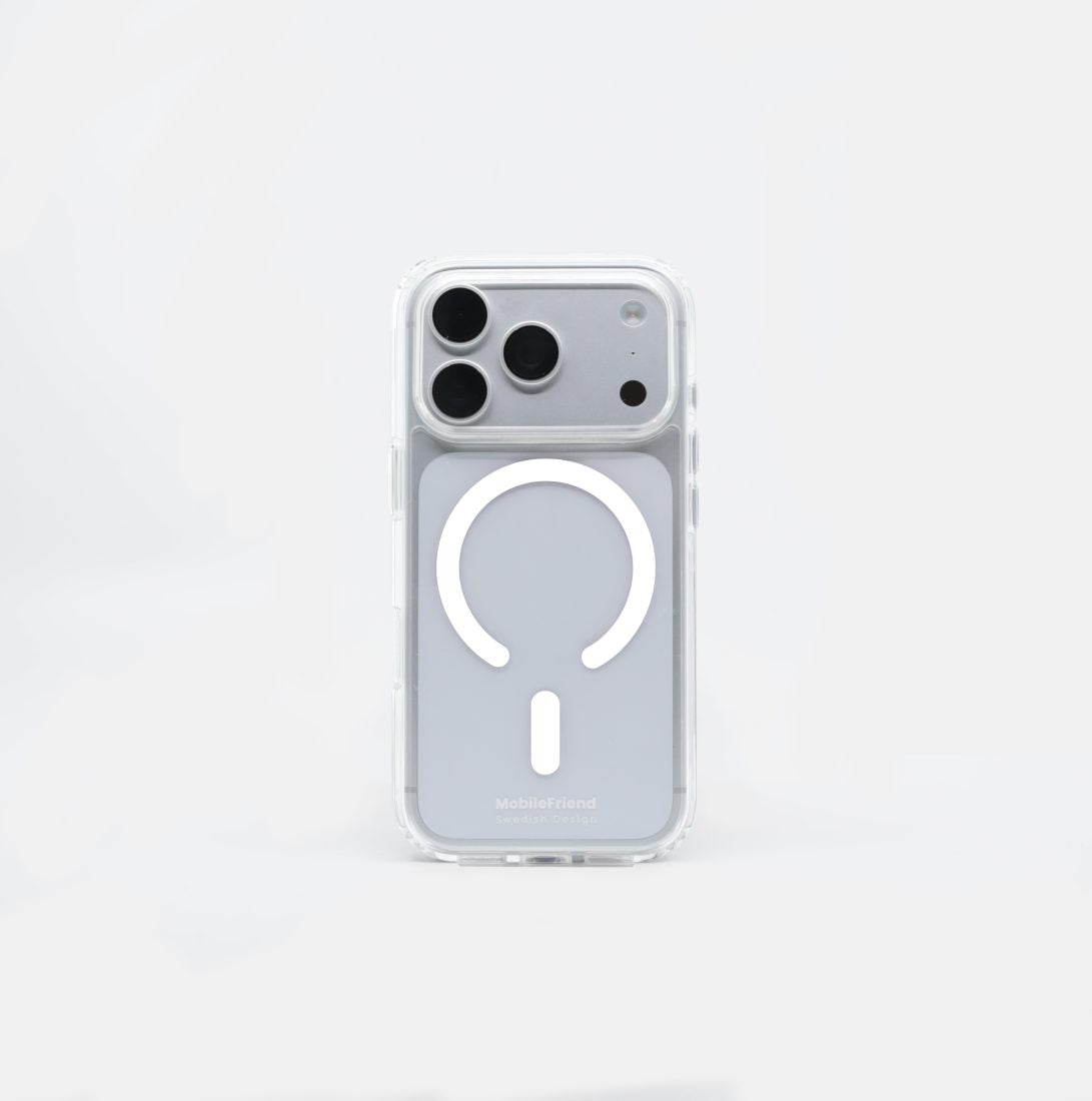 MobileFriend iPhone 17 Pro/iPhone 18 Pro Kuori MagSafe Valkoinen