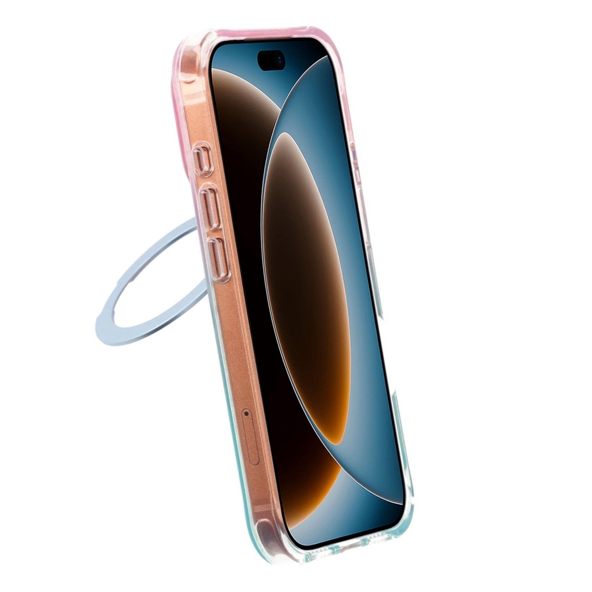 iPhone 17 Pro/iPhone 18 Pro Kuori marmoroitu MagSafe-teline Sininen
