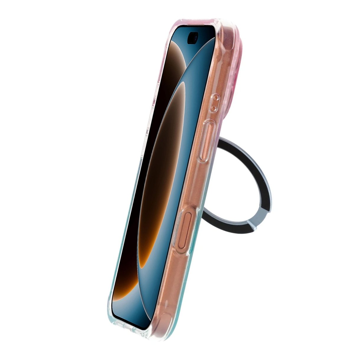 iPhone 17 Pro/iPhone 18 Pro Kuori marmoroitu MagSafe-teline Sininen