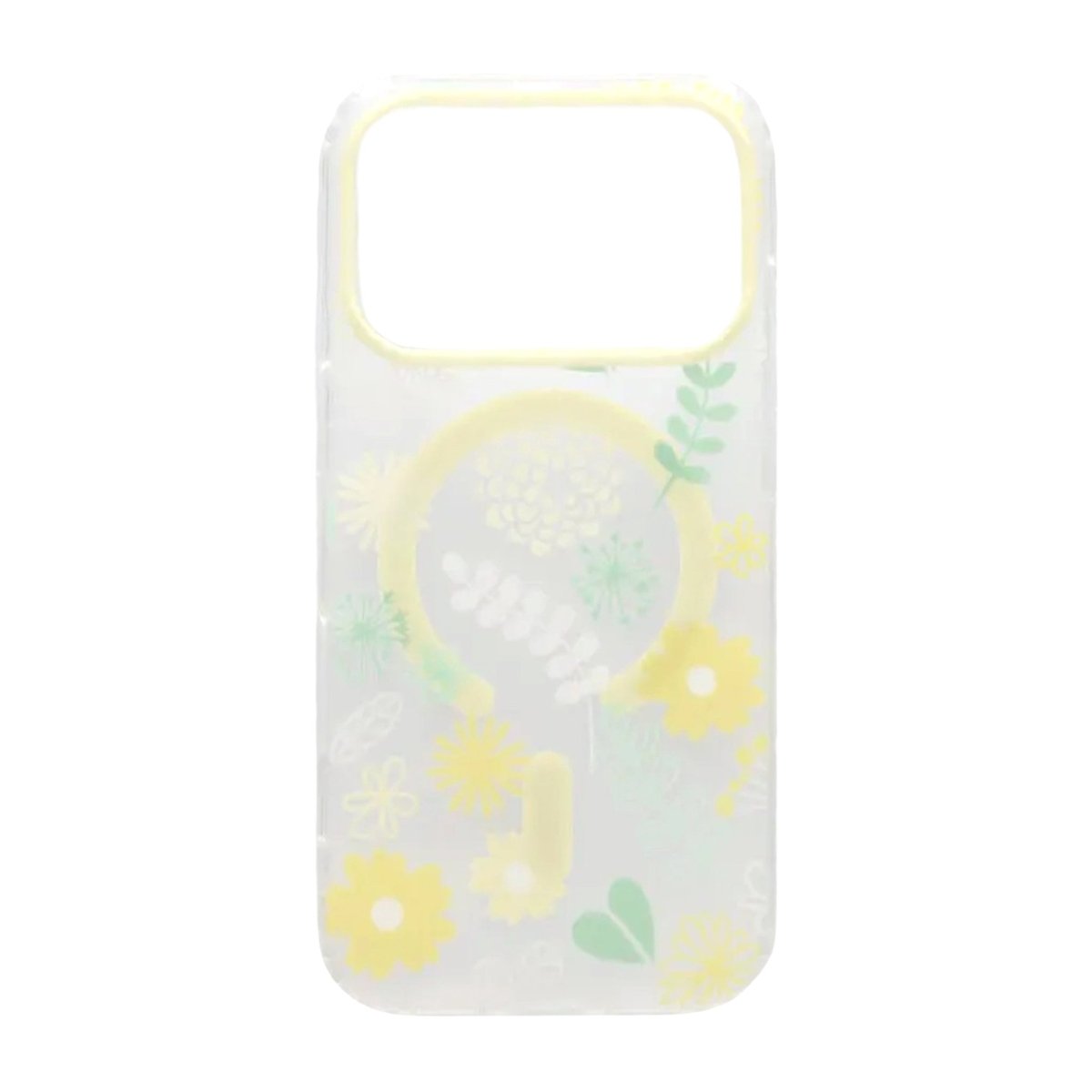 iPhone 17 Pro Kuori Floral Matte MagSafe Keltainen