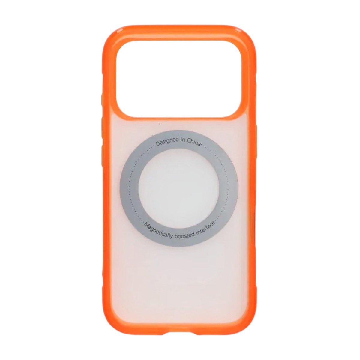 iPhone 17 Pro/iPhone 18 Pro Kuori mattapintainen rengasteline MagSafe Oranssi
