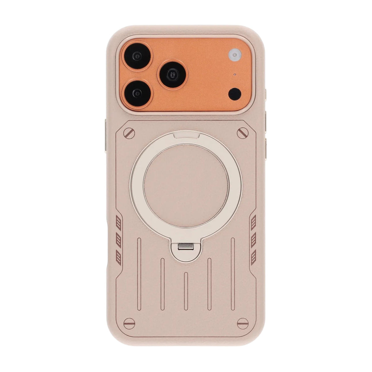 iPhone 17 Pro Max/iPhone 18 Pro Max Kuori Mecha MagSafe-teline Valkoinen