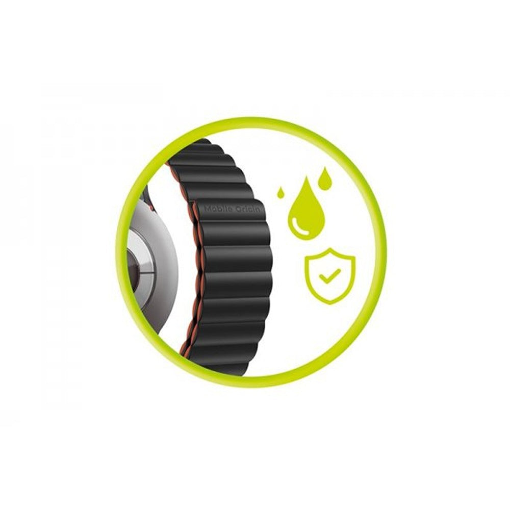 Mobile Origin Samsung Galaxy Watch 8/9 40/44mm/Classic 46mm Ranneke Helppo Magneettinen Ranneke Musta Oranssi