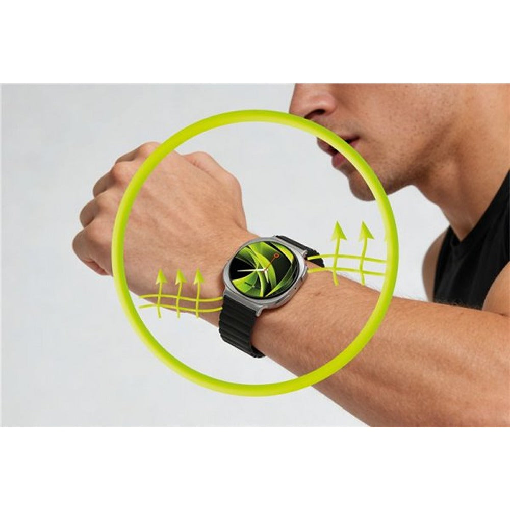 Mobile Origin Samsung Galaxy Watch 8/9 40/44mm/Classic 46mm Ranneke Easy Strap Magneettinen Musta
