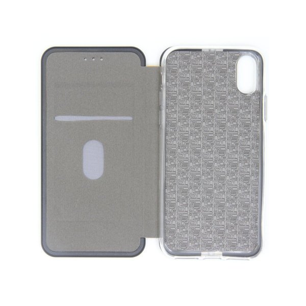 iPhone X/iPhone Xs Kotelo jalustalla Hopea