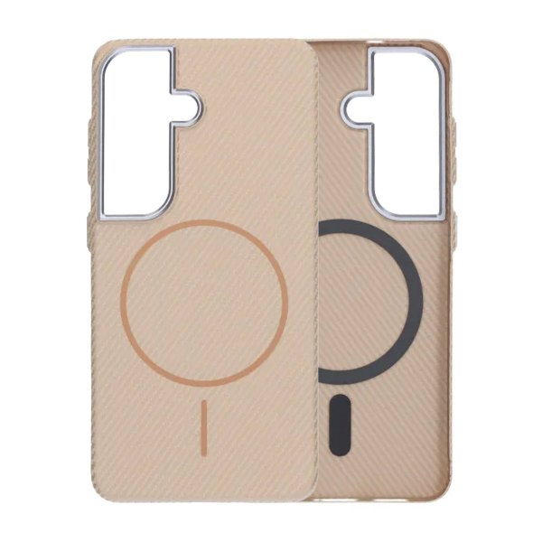 Samsung Galaxy S26 Kuori Hiilikuitukuvio MagSafe Kulta