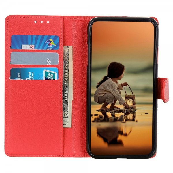 Motorola Edge 30 Neo Kotelo Litsi Punainen