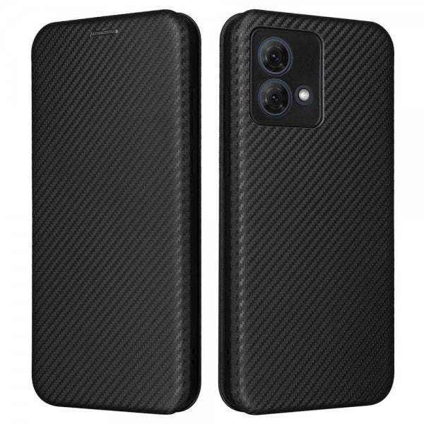 Motorola Moto G84 -hiilikuitukuvioinen suojakuori, musta