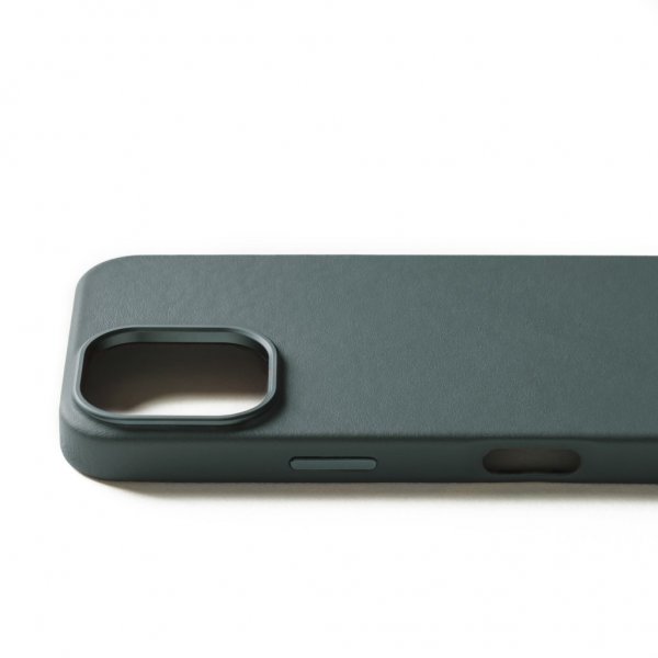 Mujjo iPhone 16 Pro Kuori Täysnahkakotelo Livid Green