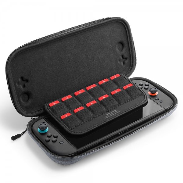 Spigen Nintendo Switch 2 -suojakotelo Klasden Pouch 2 Charcoal Gray