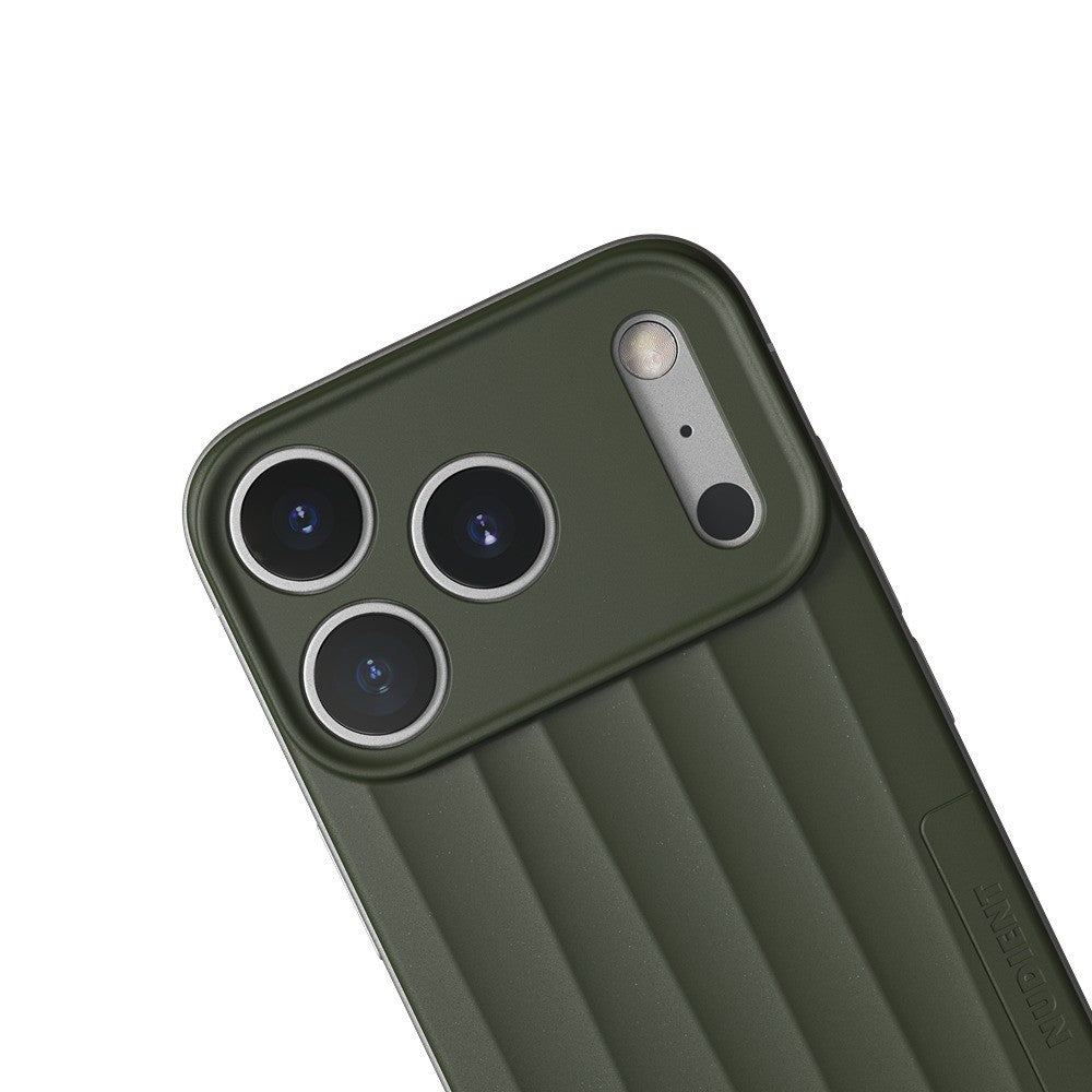 Nudient iPhone 17 Pro/iPhone 18 Pro Kuori Slice Case MagSafe Pine Green