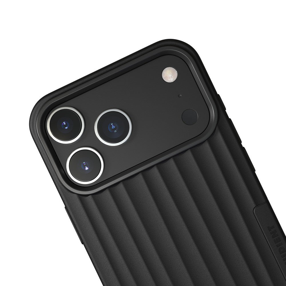 Nudient iPhone 17 Pro Max/iPhone 18 Pro Max Kuori Bold Case MagSafe hiilenmusta