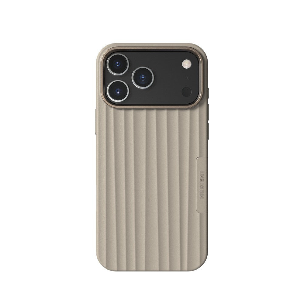 Nudient iPhone 17 Pro Max/iPhone 18 Pro Max Kuori Bold Case MagSafe Linen Beige