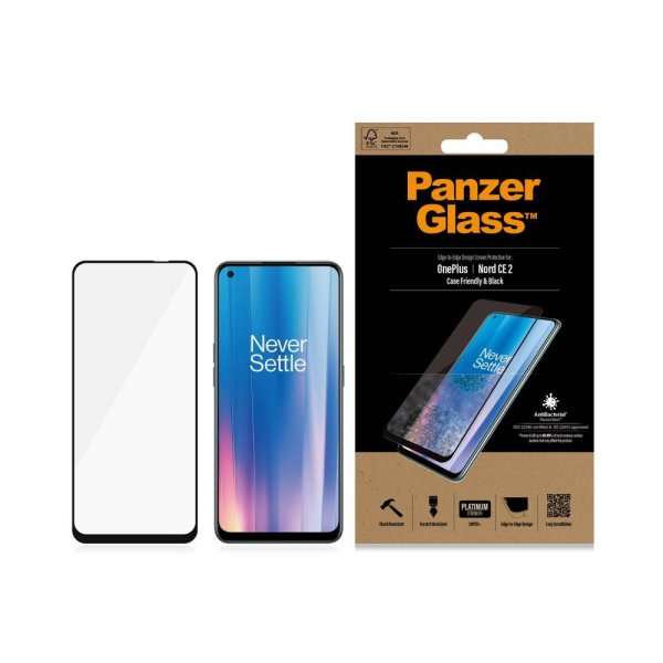 PanzerGlass OnePlus Nord CE 2 5G Näytönsuoja Case Friendly