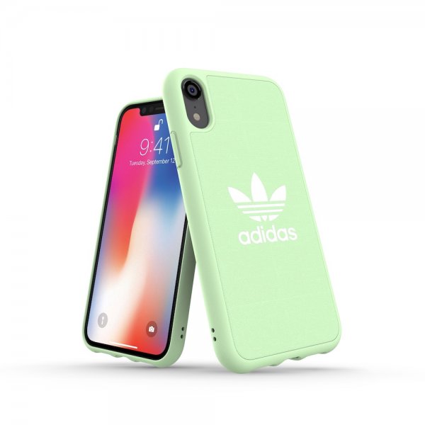Adidas iPhone Xr Kuori OR Moulded Case Canvas FW18 Clear Mint