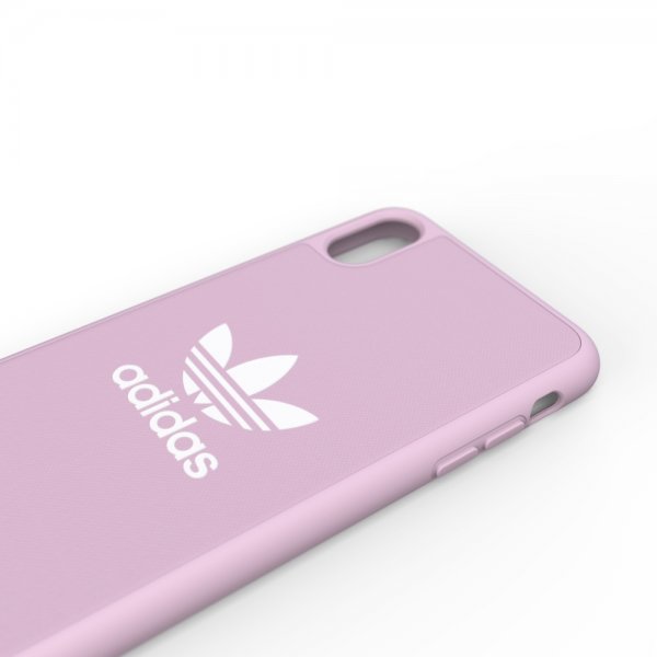 Adidas iPhone Xs Max kuori OR Moulded Case Canvas FW18 Clear Pink