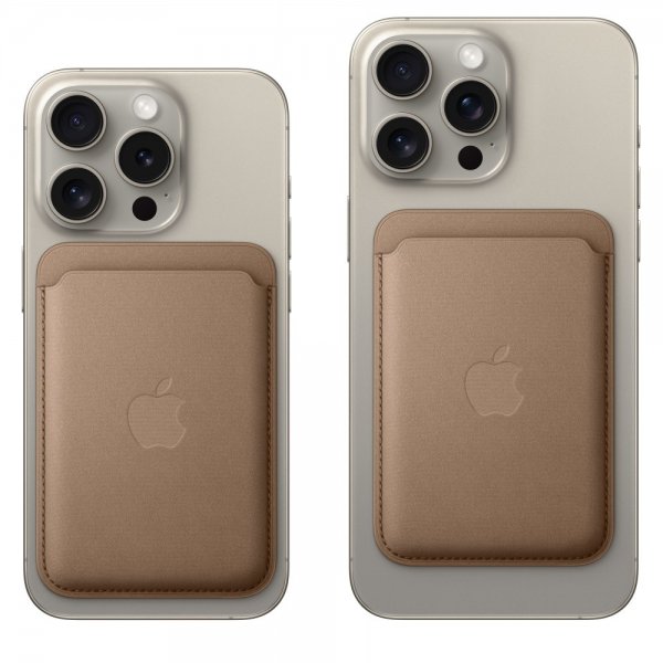 Apple Original FineWoven-lompakko (MagSafe), taupe