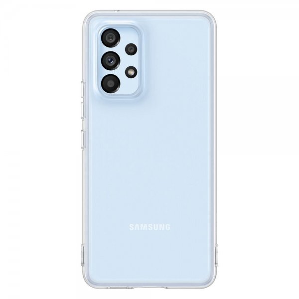 Samsung alkuperäinen Galaxy A53 5G -suojakuori Soft Clear Cover, läpinäkyvä