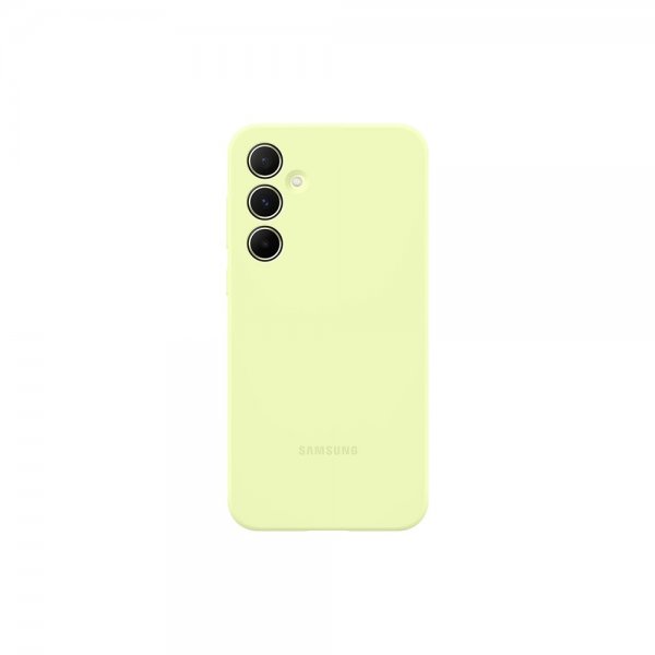 Samsung alkuperäinen Galaxy A55 -silikonikuori, limenvihreä