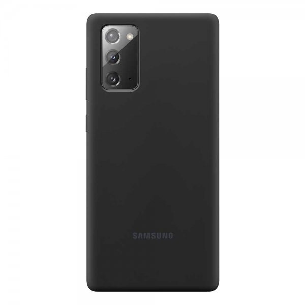 Samsung Alkuperäinen Galaxy Note 20 Silikonikuori Musta