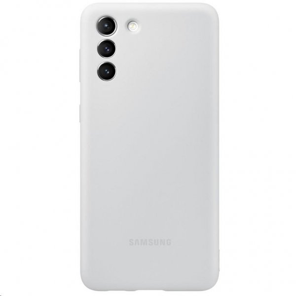Samsung Original Galaxy S21 Plus -kuori silikonisuojus vaaleanharmaa