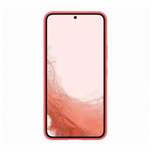 Samsung Alkuperäinen Galaxy S22 Plus Suojakuori Silikonikansi Coral