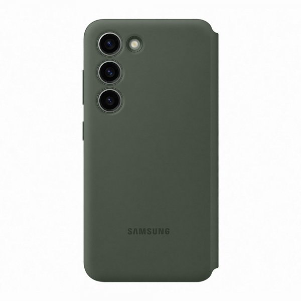 Samsung Original Galaxy S23 Plus -suojakotelo Smart View Wallet Case, Khaki