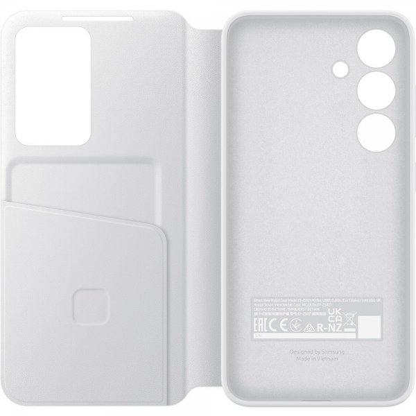 Samsung Alkuperäinen Galaxy S24 Plus Suojakotelo Smart View Wallet Case Valkoinen