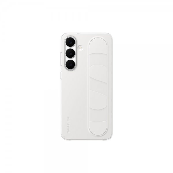 Samsung alkuperäinen Galaxy S25 FE -kotelo, seisontakahvakuori, valkoinen