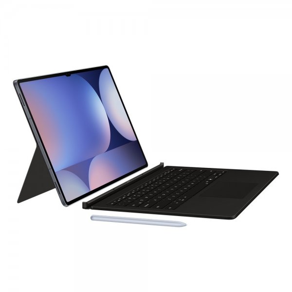 Samsung alkuperäinen Galaxy Tab S9 Ultra/S10 Ultra -kotelo Book Cover Keyboard, musta