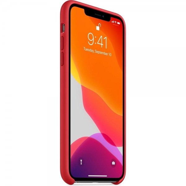 Apple Alkuperäinen iPhone 11 Pro Max Kuori Silikoni Case Punainen