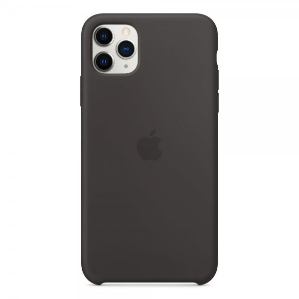 Apple Alkuperäinen iPhone 11 Pro Max Kuori Silikoni Case Musta