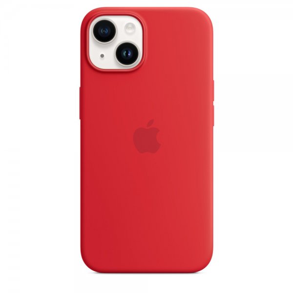 Apple alkuperäinen iPhone 14 Plus Silicone Case -suojakuori MagSafella (PRODUCT)RED