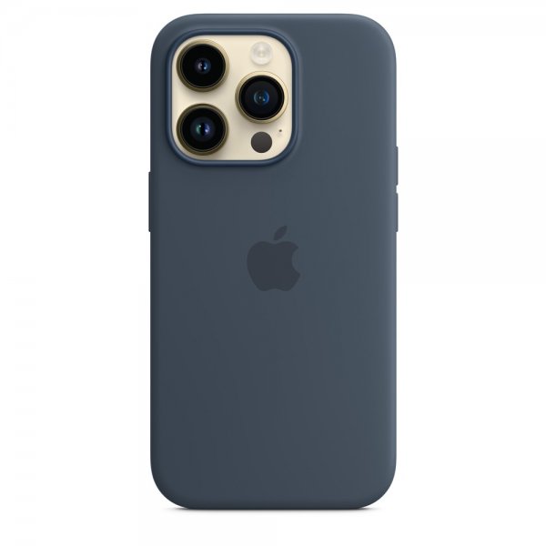 Apple Alkuperäinen iPhone 14 Pro -silikonisuojakuori MagSafe, Myrskynsininen