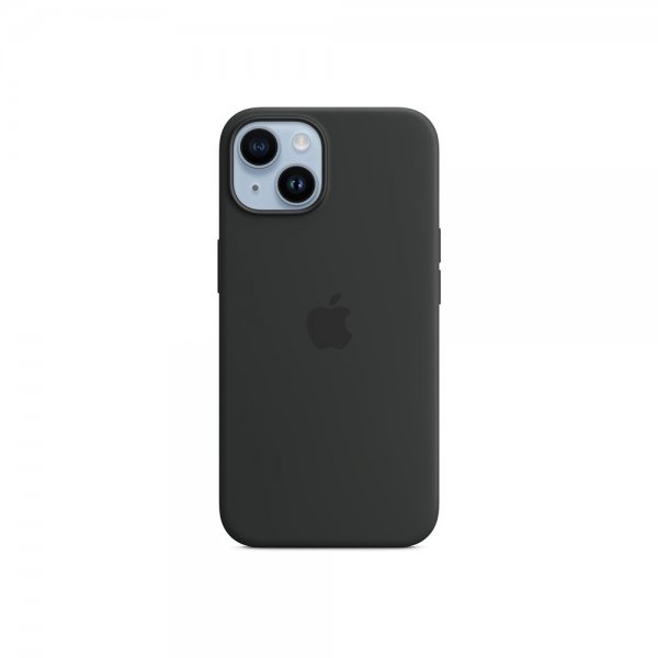 Apple Original iPhone 14 Kuori Silikonikuori MagSafe Midnight