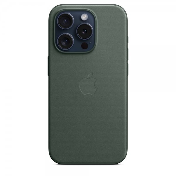 Apple alkuperäinen iPhone 15 Pro Max FineWoven MagSafe -kuori talvivihreä